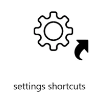 settings shortcuts